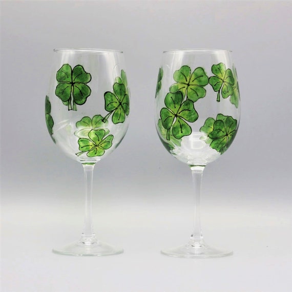 DIY Painted Wine Glasses (from the Dollar Store!) - The Navage Patch