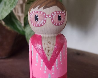 Elton John peg doll, Elton John, rocket man, Sir Elton John