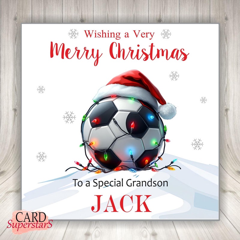 Large Grandson Christmas Cards Etsy UK