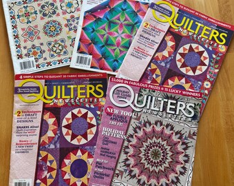 Quilters Newletter, quilting magazines 2009-2016