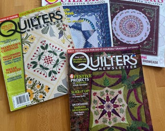 Quilters Newletter quilting magazine 1999-2010, single issues