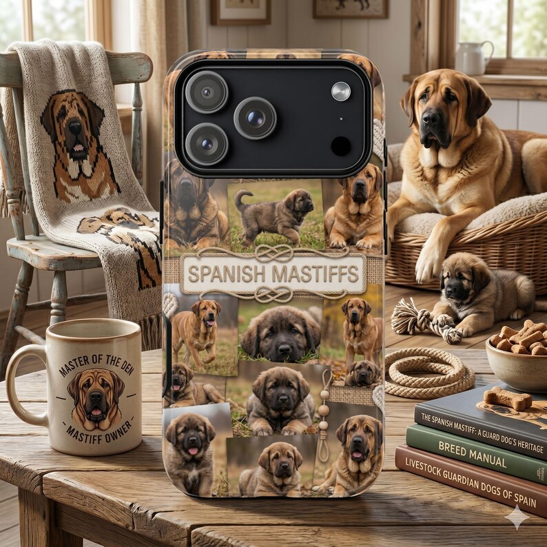 Spanish Mastiff Dog Lovers phone case | iPhone Samsung Google Pixel image 1