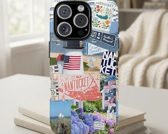 Funda para teléfono con diseño de collage de Nantucket / Fundas resistentes