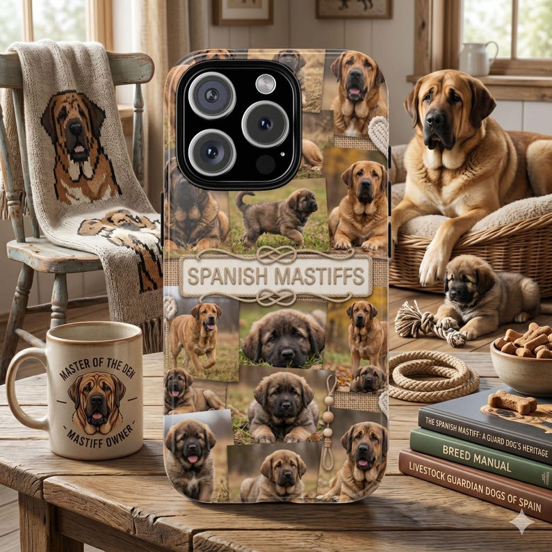 Spanish Mastiff Dog Lovers phone case | iPhone Samsung Google Pixel image 6