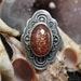 Sunstone adjustable ring - Handmade B0010