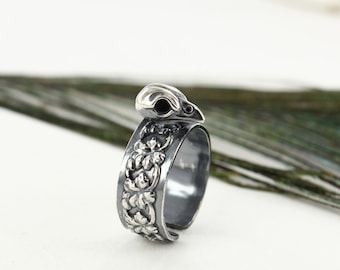 Unisex ring with bull or bird skull or teeth make your choice - Handmade B0170