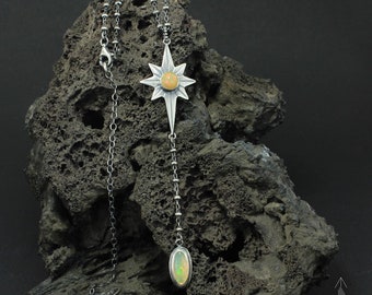 Collezione "Guiding star Vol.3" Collana con opale, realizzata a mano C0519