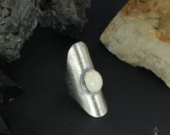 Collection "Guiding star Vol.3" Opal ring, Handmade B0513