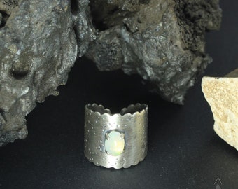 Collection "Guiding star Vol.3" Opal ring, Handmade B0509