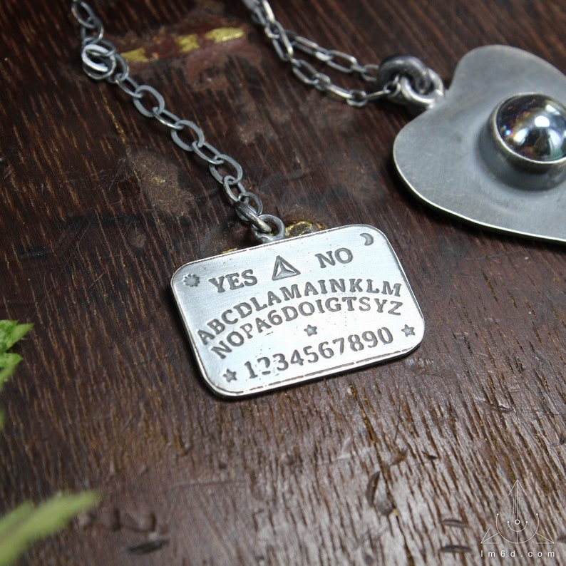 Ouija planchette board necklace Handmade C0386 image 4