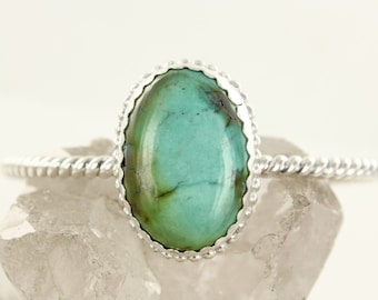 Turquoise cuff - Sterling silver cuff- Bracelet - Handmade BR0019