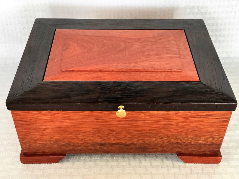 Jewelry Box Bloodwood True Color from Tri and S. Animer price revision America Wenga Luxury