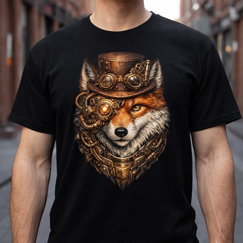 Steampunk Fox PNG Transparent Background Digital Download - Etsy