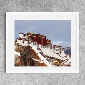 Potala photography, Tibet print, Lhasa architecture, Buddhism, fine art print, photography, wall art, home decor, Tibetan landmarks