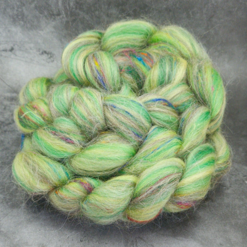 Gooseberry - Corriedale, UK Alpaca & Sari Silk