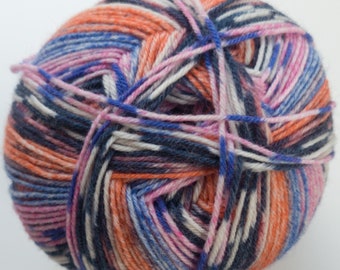 Self Patterning Sock Yarn, Opal Planet for Bergere de France, Rosa 23685, 100g