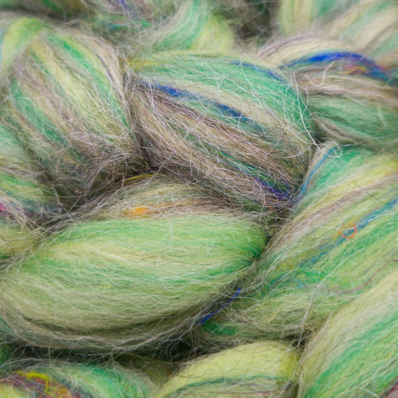 Gooseberry - Corriedale, UK Alpaca & Sari Silk