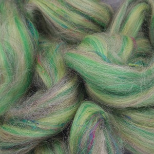 Gooseberry - Corriedale, UK Alpaca & Sari Silk