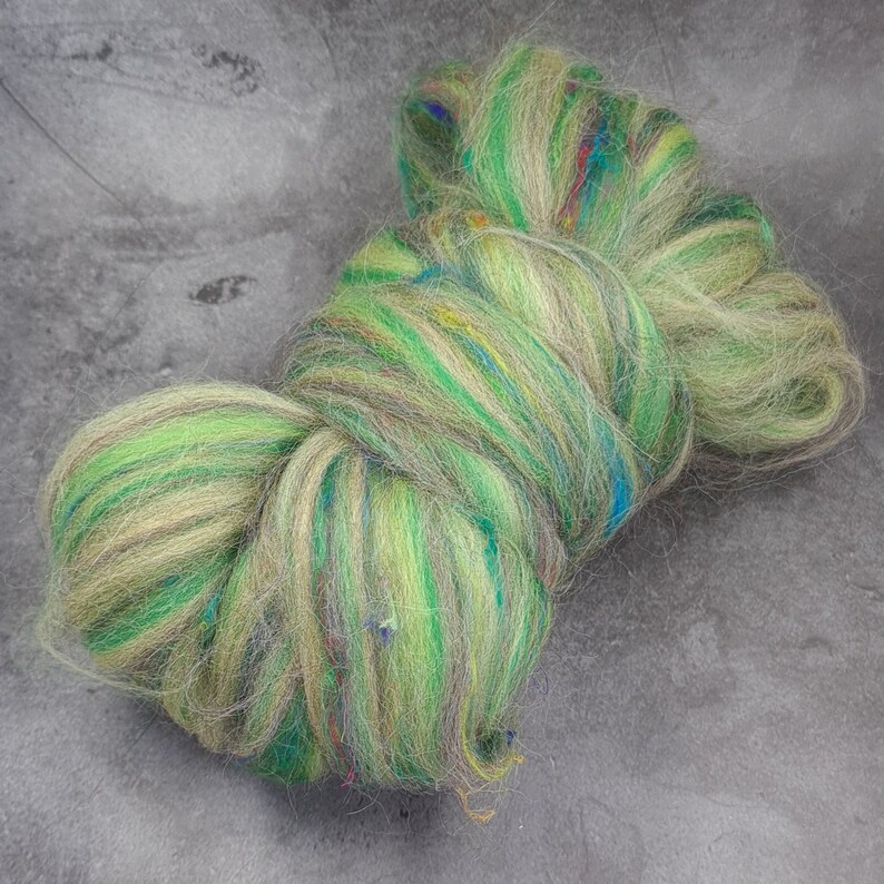 Gooseberry - Corriedale, UK Alpaca & Sari Silk