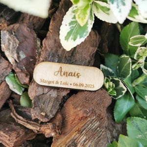 COLLAB Atelier Lysithéa X Woods Whisper // Marque place Personnalisable Mariage baptême anniversaire cadeaux invités