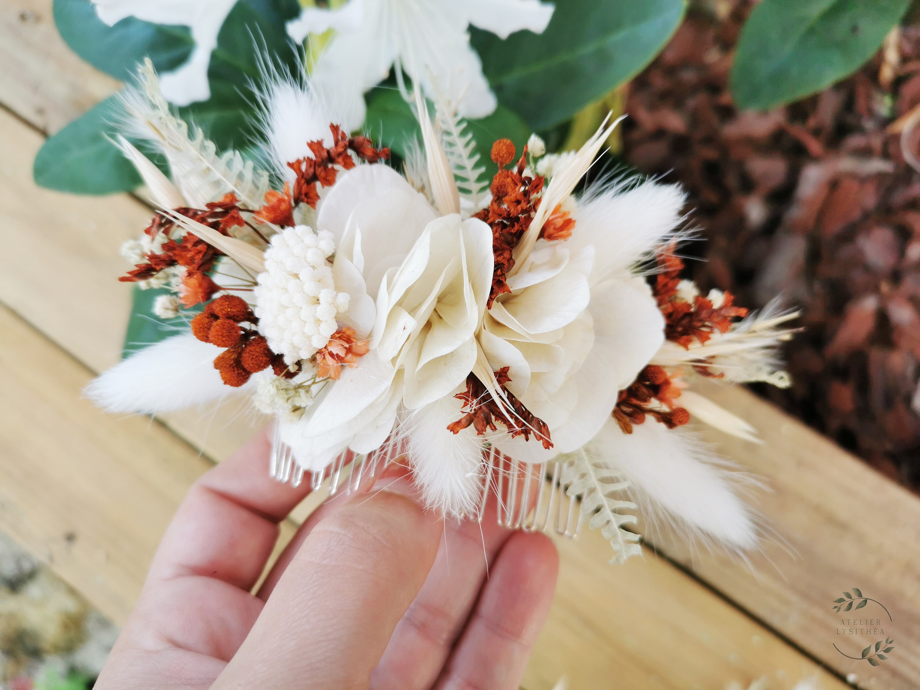 Ivory Flower Hair Comb - Etsy Ivory Flower Hair Comb - Etsy