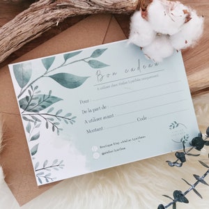 BON CARTE CADEAU valeur au choix