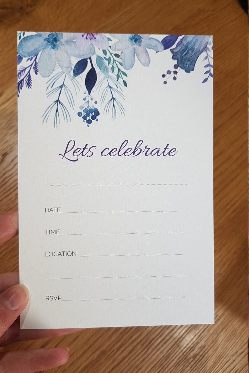 Fill in invitations DIY wedding invite DIY engagement | Etsy