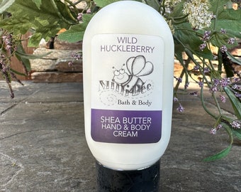 WILD HUCKLEBERRY Handcreme, Körpercreme, Sheabutter Handgemachte Creme