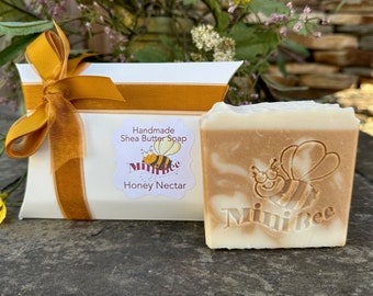 HONEY NECTAR with Honey, Shea Butter Soap, Handmade Soap, Cold Process Soap, Moisturizing