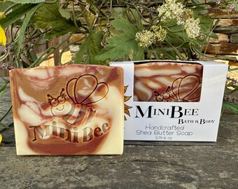 CHERRY ALMOND Shea Butter Soap, Handmade Soap, Cold Process Soap, Moisturizing