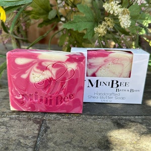 WILD ROSE Shea Butter Soap, Handmade Soap, Cold Process Soap, Moisturizing