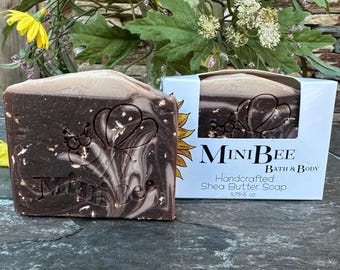 CAFE MOCHA Shea Butter Soap, Handmade Cold Process Soap, Moisturizing