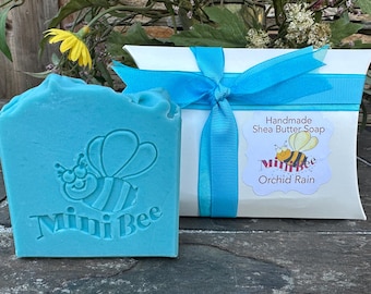 ORCHID RAIN Shea Butter Soap, Handmade Cold Process Soap, Moisturizing