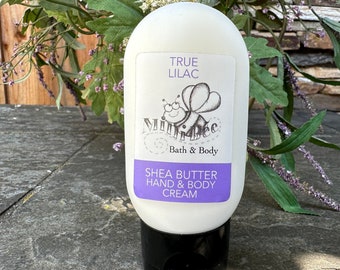 TRUE LILAC Hand Cream, Body Cream, Shea Butter Handmade Cream