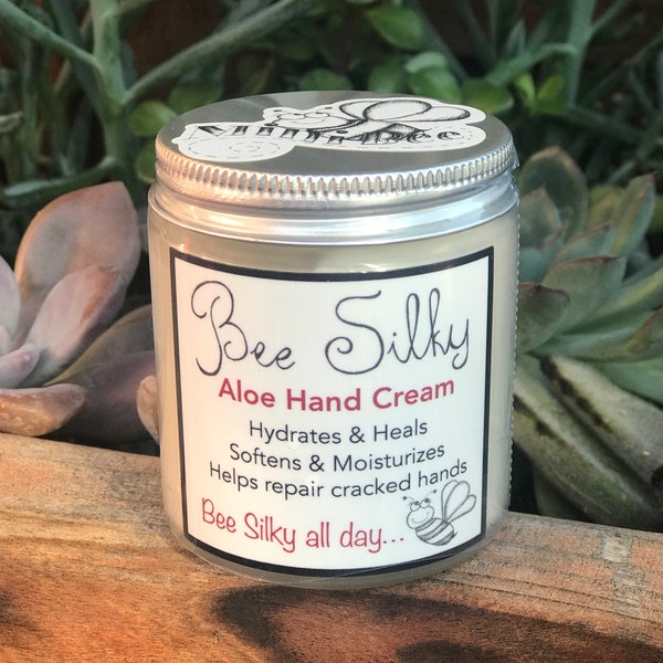 ALOE VERA  Unscented Hand Cream, Shea Butter Handmade Cream