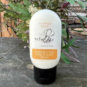 PUMPKIN SPICE Hand Cream, Body Cream, Shea Butter Handmade Cream