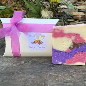TWIGS N BERRIES Shea Butter Soap, Handmade Soap, Cold Process Soap, Moisturizing