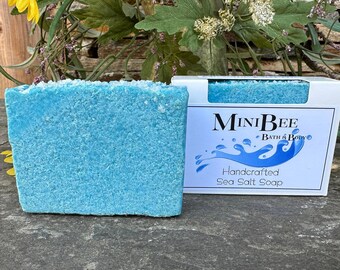 SEASIDE COTTON Sea Salt Soap, Handmade Soap, Cold Process Soap, Detoxing Soap