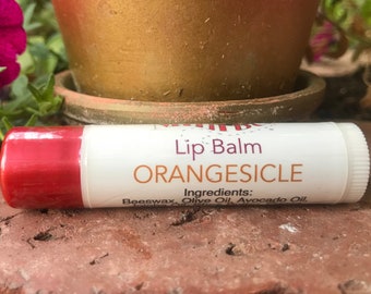 ORANGESICLE Natural Beeswax Lip Balm