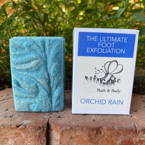 ORCHID RAIN Pumice Soap, Handmade Soap, Cold Process Soap, Footsie Polish~The Ultimate Foot Exfoliation!!!