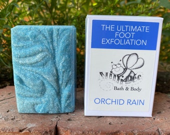 ORCHID RAIN Pumice Soap, Handmade Cold Process Soap, Footsie Polish~The Ultimate Foot Exfoliation!!!