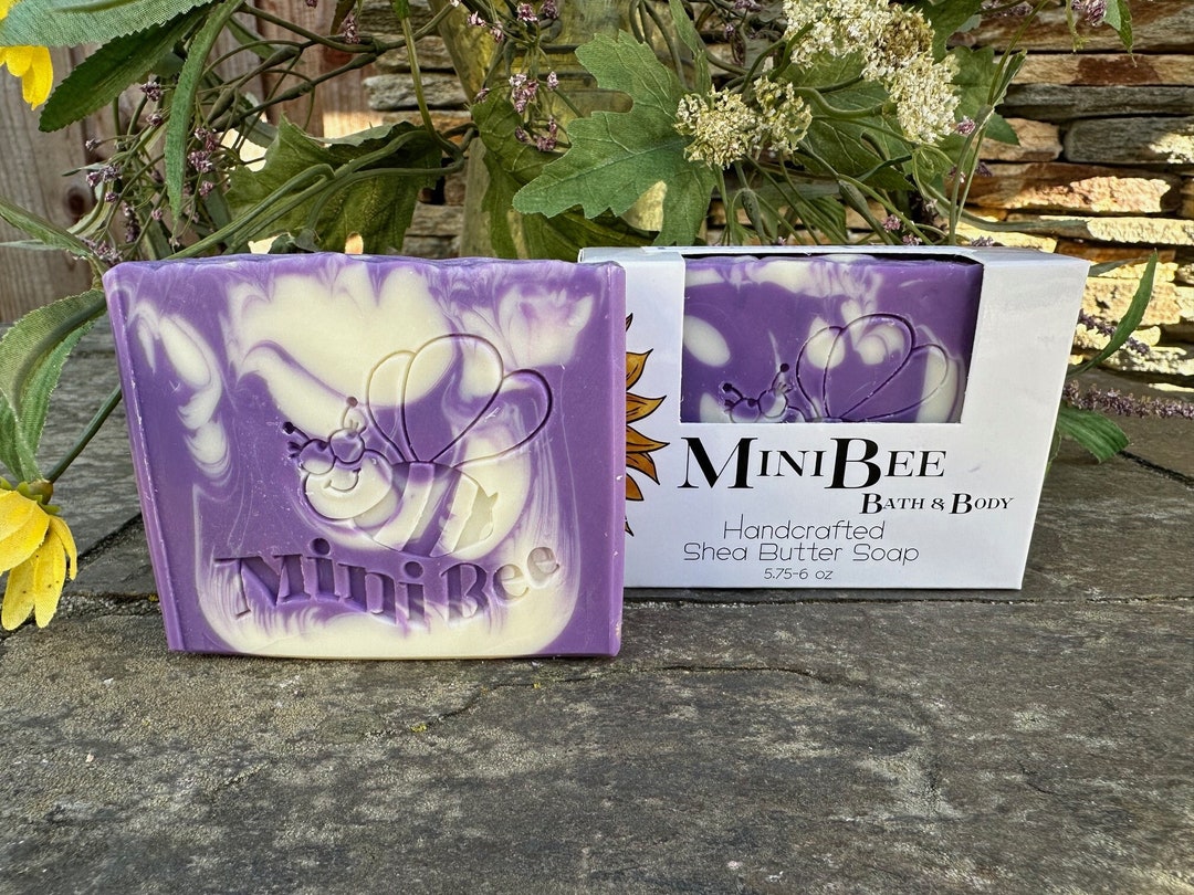 LAVENDER FIELDS Shea Butter Soap, Handmade Cold Process Soap ...