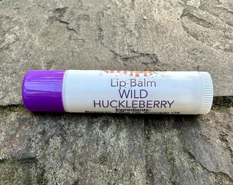 WILD HUCKLEBERRY Natural Beeswax Lip Balm