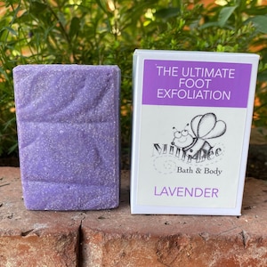 LAVENDER Pumice Soap, Handmade Soap, Cold Process Soap, Footsie Polish~The Ultimate Foot Exfoliation!!!
