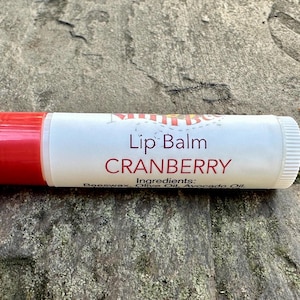 CRANBERRY Natural Beeswax Lip Balm