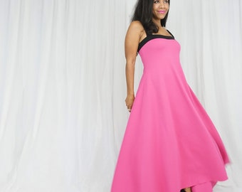 Pink Maternity Maxi Dress: Convertible Babyshower Gown - Etsy