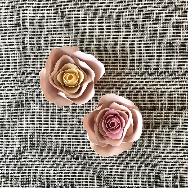 Handmade Paper Flowers Paper Roses Floral Backdrop Baby Shower Flower Backdrop Handmade Paper Roses Party Decor Wedding Roses image 4