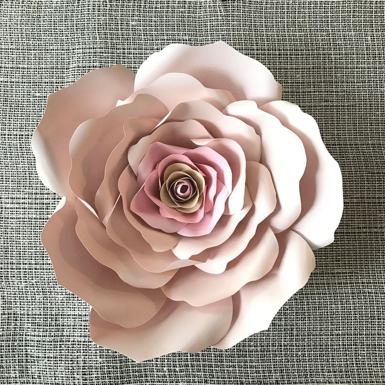 Handmade Paper Flowers Paper Roses Floral Backdrop Baby Shower Flower Backdrop Handmade Paper Roses Party Decor Wedding Roses image 2