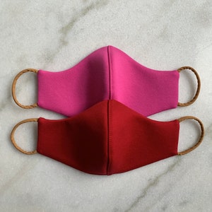 Face Mask Face Cover Pink Mask Red Mask 3 Layer Mask Layered Mask Handmade Face Mask Luxury Face Mask Set Luxury Face Cover imagem 2