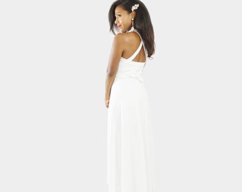 White Halter Dress Maternity Friendly Maxi Dress Glamorous